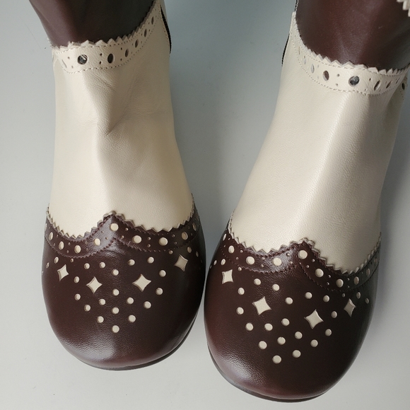 RARE Vintage Irregular Choice Y2K China Doll Art Boots Kitten Heel - Picture 5 of 8